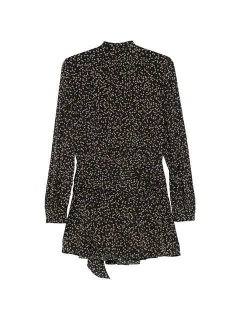 MARANT ÉTOILE floral print ruched dress - Black - zdjęcie produktu nr 2