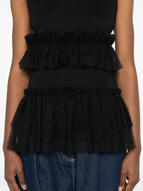 Simone Rocha tutu-hem tank top - Black - zdjęcie produktu nr 2