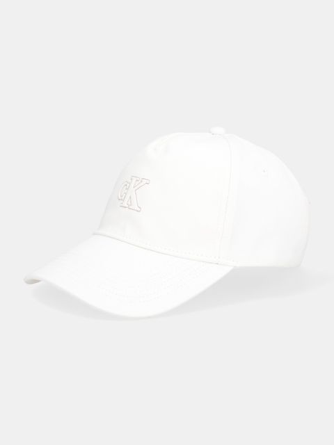 Calvin Klein czapka z daszkiem bawełniana kolor beżowy LV04F5044G - zdjęcie produktu nr 1