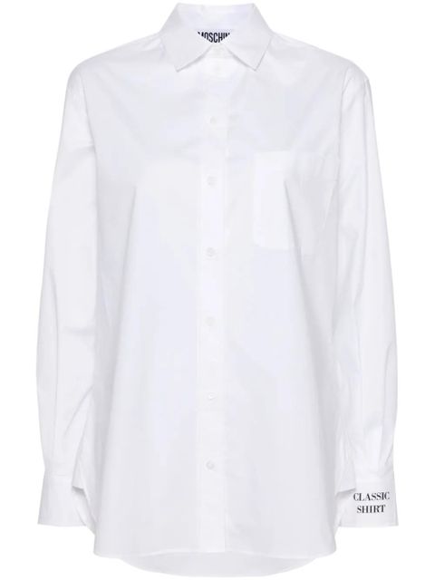 Moschino chest-pocket poplin shirt - White - zdjęcie produktu nr 1