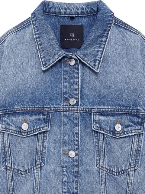 ANINE BING Quincy buttoned denim jacket - Blue