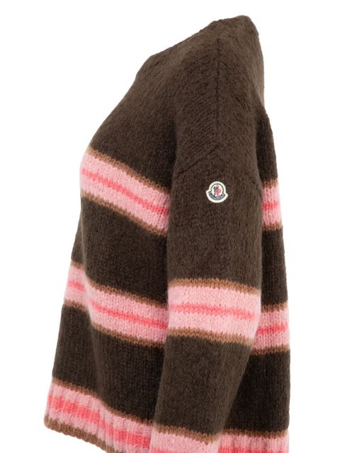 Moncler striped jumper - Brown