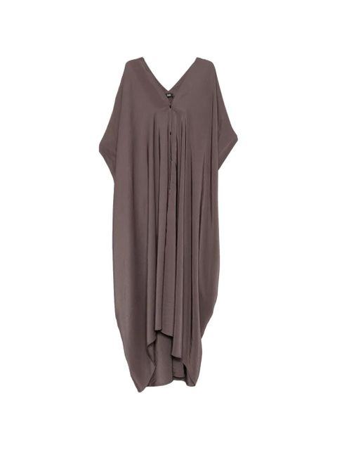 Eleh V-neck button midi dress - Brown - zdjęcie produktu nr 1