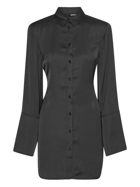ROTATE BIRGER CHRISTENSEN tie-waist mini shirt dress - Black - zdjęcie produktu nr 1