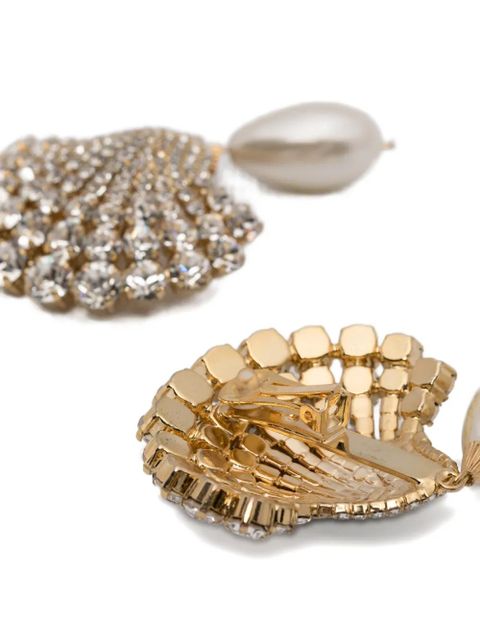 Rowen Rose teardrop embellished earrings - Gold