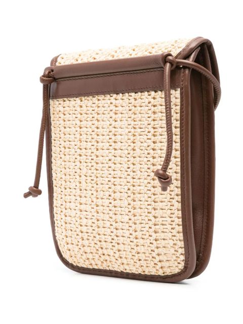 Hereu Terra Woven cross body bag - Neutrals