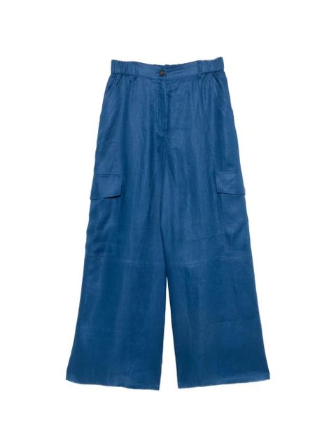 Weekend Max Mara Ifinale wide-leg cargo pants - Blue - zdjęcie produktu nr 1