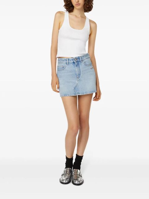 GCDS Chocker denim skirt - Blue