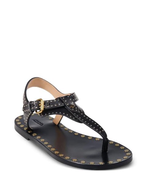 ISABEL MARANT Joony studded buckle sandals - Black - zdjęcie produktu nr 2