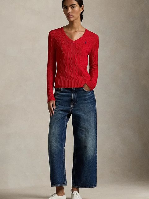 Polo Ralph Lauren sweter damski kolor czerwony lekki 211971870 - zdjęcie produktu nr 2