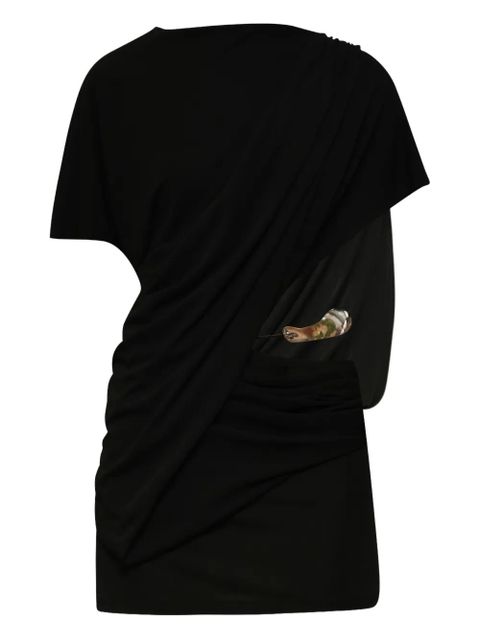 Christopher Esber draped resin-embellished mini dress - Black - zdjęcie produktu nr 1