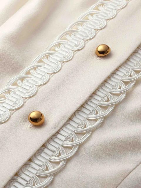 ZIMMERMANN button-fastening trim-detail blouse - Neutrals