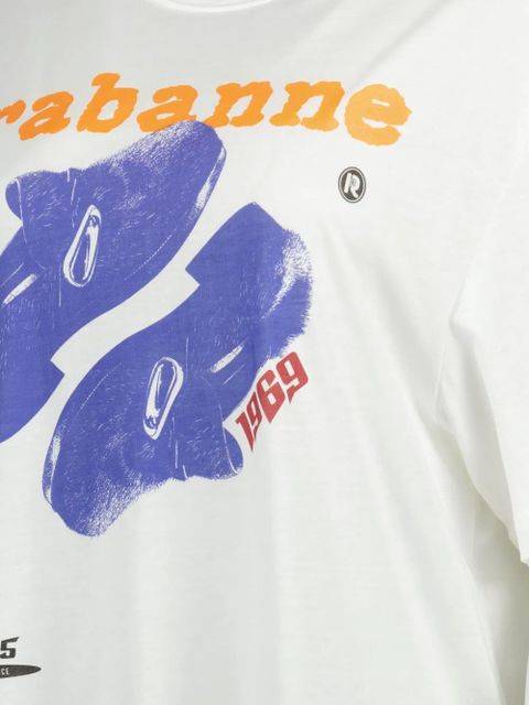 Rabanne graphic-print T-shirt - White