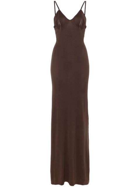 Aya Muse knitted maxi dress - Brown - zdjęcie produktu nr 1
