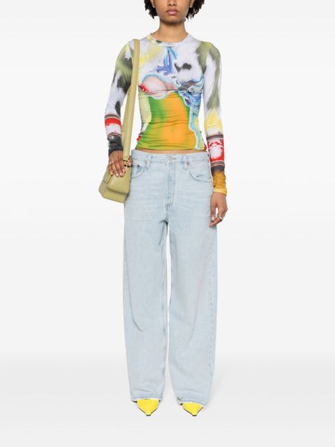 AGOLDE Low Slung Baggy cotton jeans - Blue - zdjęcie produktu nr 2