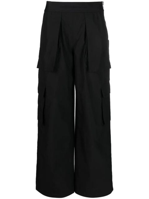 Alexander Wang logo-waistband cargo-pockets trousers - Black - zdjęcie produktu nr 1