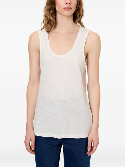 American Vintage Jacksonville scoop neck vest - White