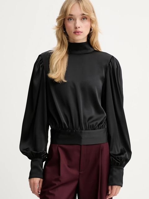 Gestuz bluzka damska kolor czarny gładka 10910803 - zdjęcie produktu nr 1