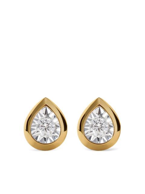 Monica Vinader Pear Diamond stud earrings - Gold - zdjęcie produktu nr 1