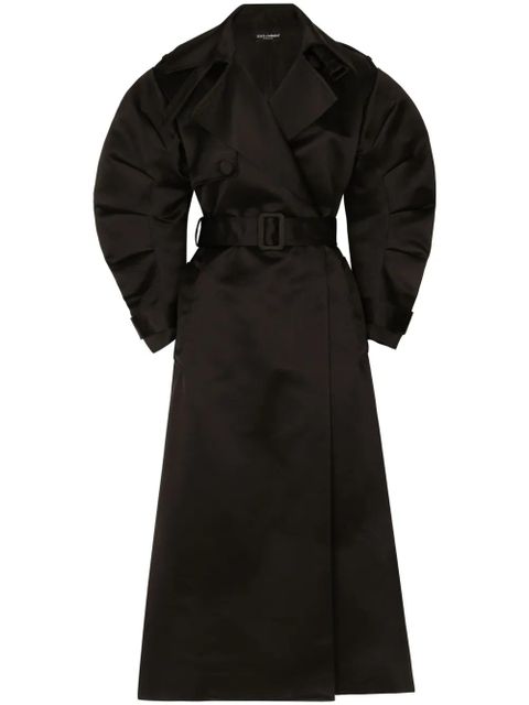 Dolce & Gabbana belted trench coat - Black - zdjęcie produktu nr 1