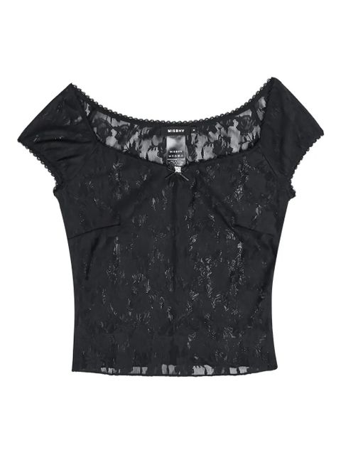 MISBHV flower-lace top - Black - zdjęcie produktu nr 1