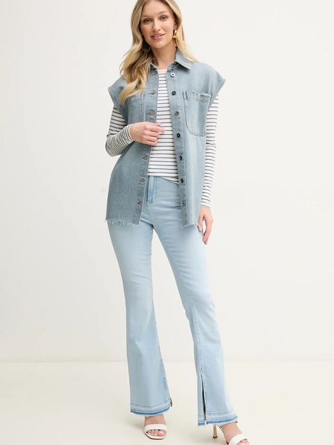 Liviana Conti bezrękawnik jeansowy - zdjęcie produktu nr 2