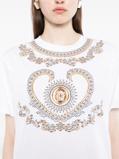 Versace embellished T-shirt - White