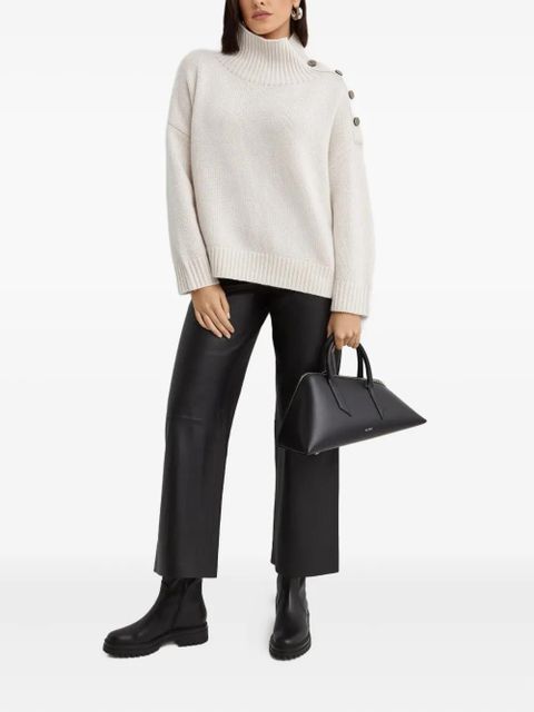 Yves Salomon button turtleneck sweater - Neutrals