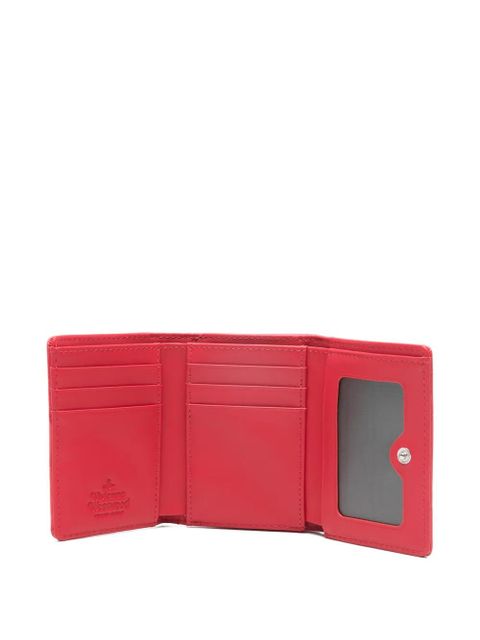 Vivienne Westwood small Frame croc-effect clasp wallet - Red