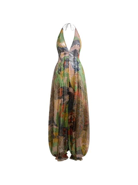 ETRO floral-print jumpsuit - Green - zdjęcie produktu nr 1