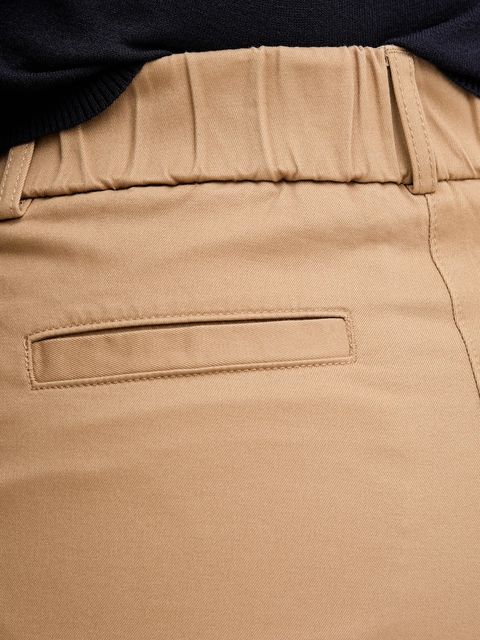 United Colors of Benetton spodnie damskie kolor beżowy proste high waist 4FRXDF08E