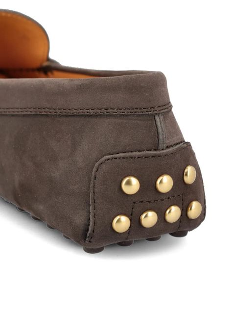 Tod's studded flat shoes - Brown