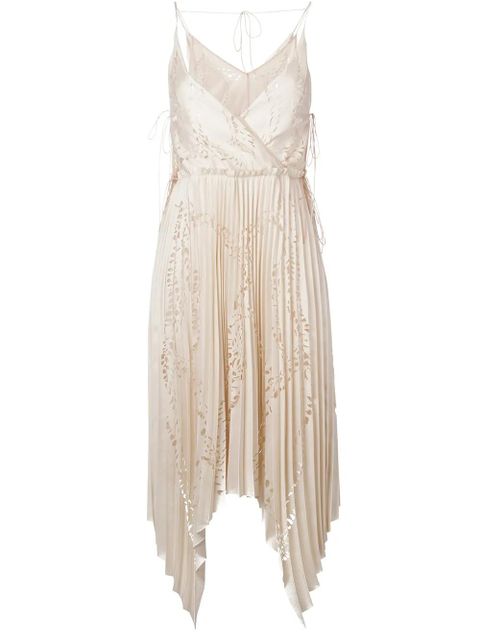 PUCCI cut-out detail pleated dress - Neutrals - zdjęcie produktu nr 1