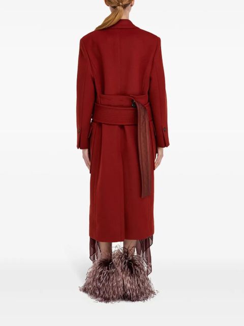 Ferragamo belted coat - Red