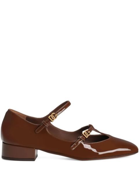 Dolce & Gabbana DG buckle-detail pumps - Brown - zdjęcie produktu nr 1