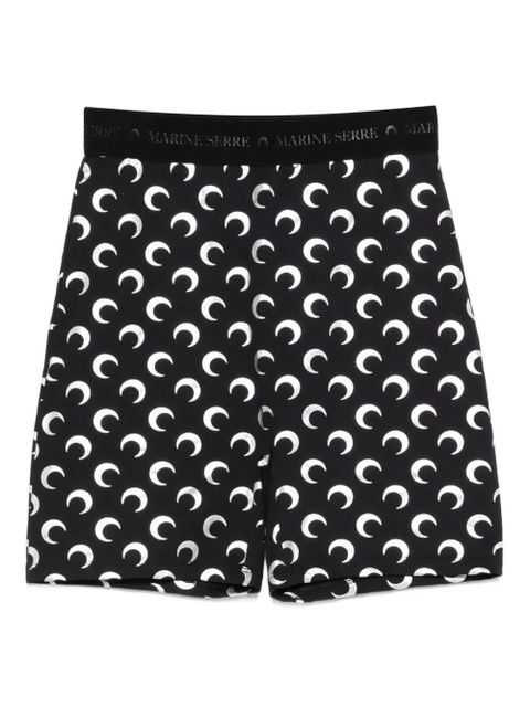 Marine Serre moon -printed shorts - Black - zdjęcie produktu nr 1