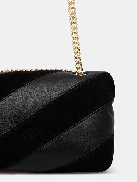 Pinko torebka skórzana kolor czarny 100039 A2JY