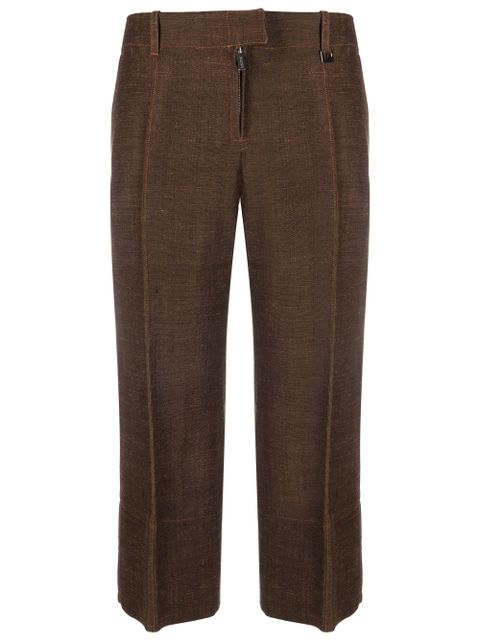 Jacquemus Areia cropped trousers - Brown