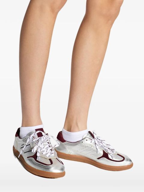 ALOHAS Tb.490 shimmer leather sneakers - Silver
