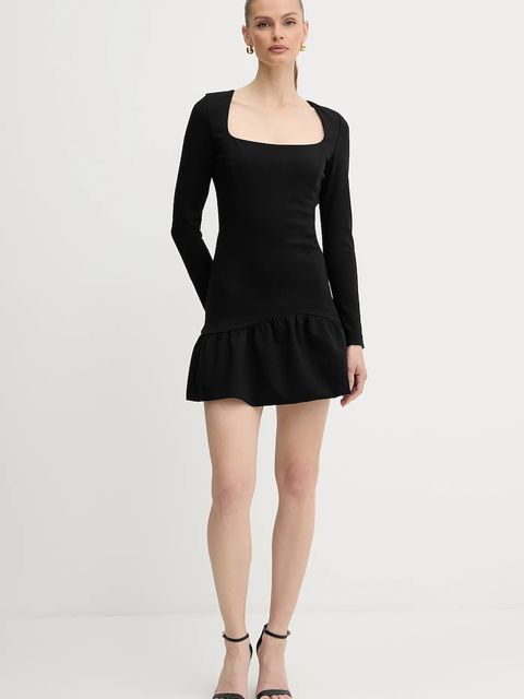 Pinko sukienka kolor czarny mini rozkloszowana 105769 A15M - zdjęcie produktu nr 2