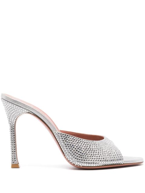 Amina Muaddi 105mm Alexa sandals - Silver - zdjęcie produktu nr 1