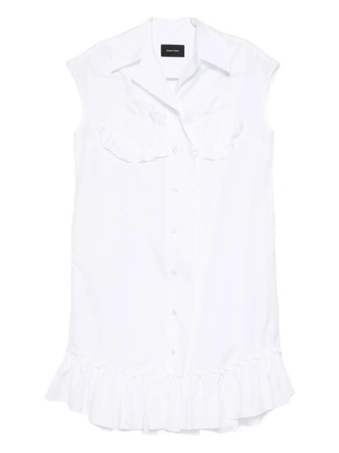 Simone Rocha ruffled-details sleeveless blouse - White