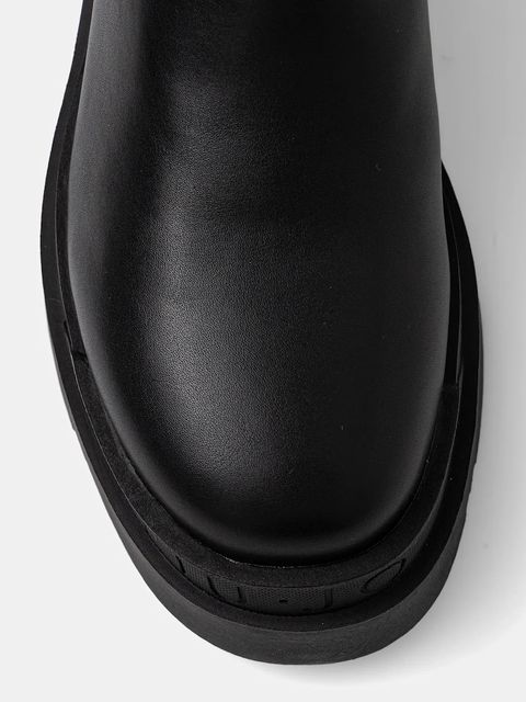 Liu Jo kozaki LOVE 65 damskie kolor czarny na płaskim obcasie SF5121TX33022222