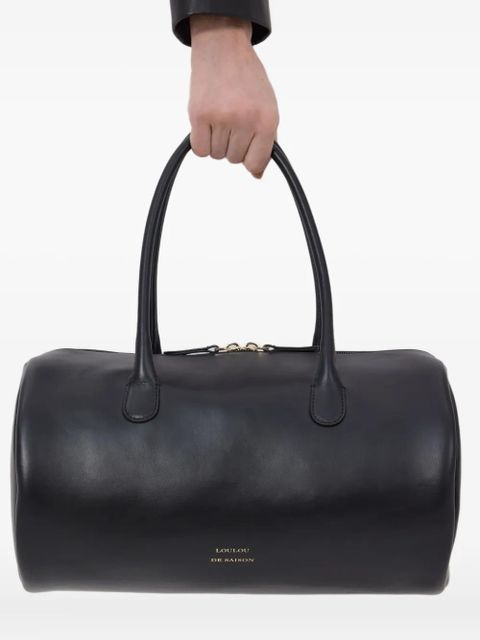 LouLou de Saison Reez cylindric leather shoulder bag - Black - zdjęcie produktu nr 2