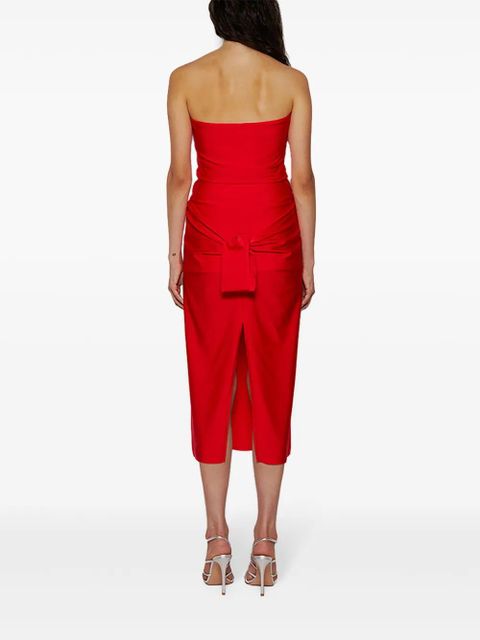 Coperni knot-detail jersey dress - Red