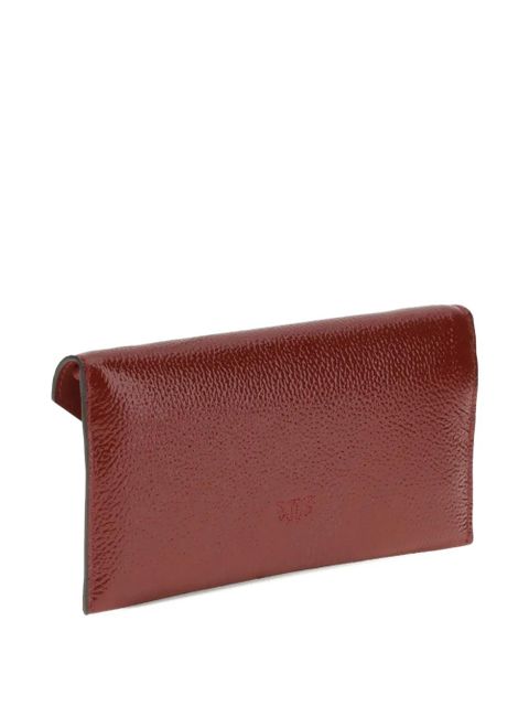 PINKO Love Birds envelope chain clutch bag - Red