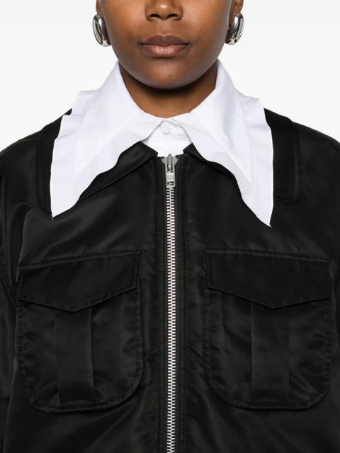 Simone Rocha pocket zip bomber jacket - Black