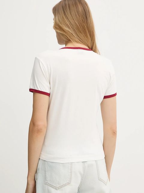 Pinko t-shirt bawełniany REIMAGINE by Patrick Mcdowell damski kolor biały 105136 A2KW
