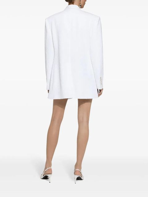 Dolce & Gabbana A-line tweed mini skirt - White