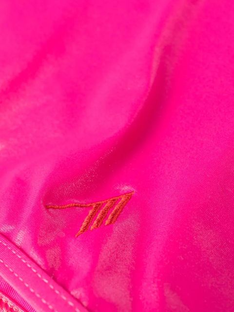 The Attico logo-embroidered crossover-strap bikini - Pink - zdjęcie produktu nr 2